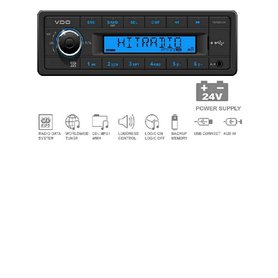 TR722U-BU Radio/USB MP3/WMA 24V